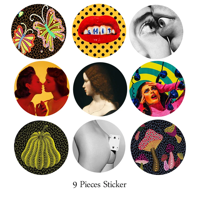 9 шт. итальянский дизайн различные тарелки для лица узор обои раздельная живопись