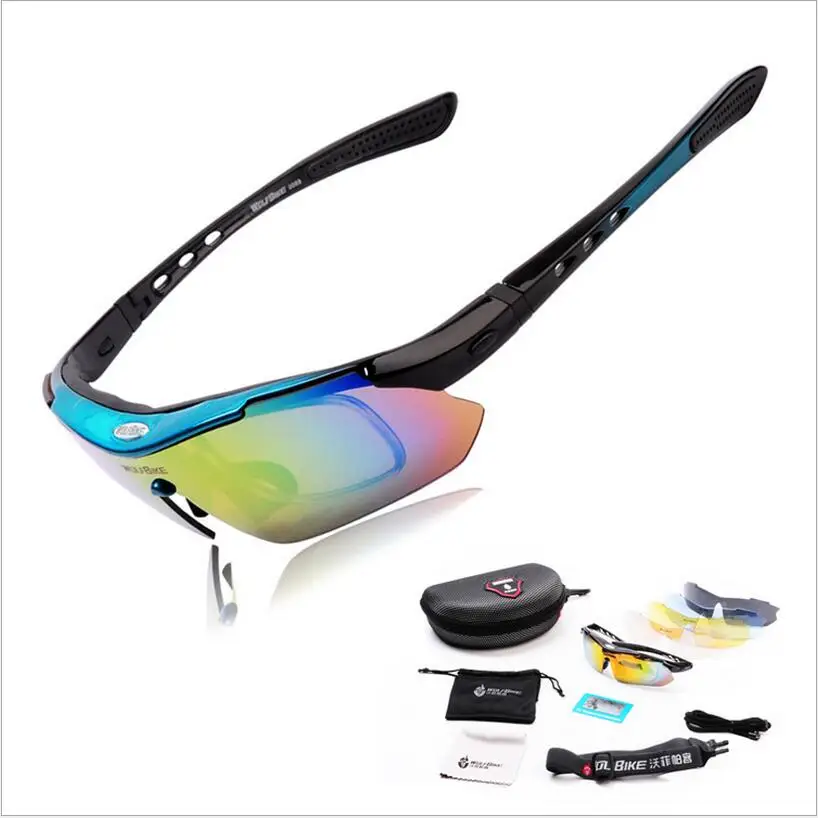 

Осенние Популярные Профессиональные поляризованные очки для велоспорта уличные спортивные солнцезащитные очки УФ 400 с велосипедными очками 5 линз 5 цветов