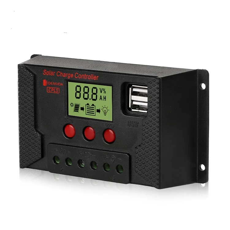 12v/24v солнечная зарядка для Домашний Светильник набор 10A LCD Солнечная r и