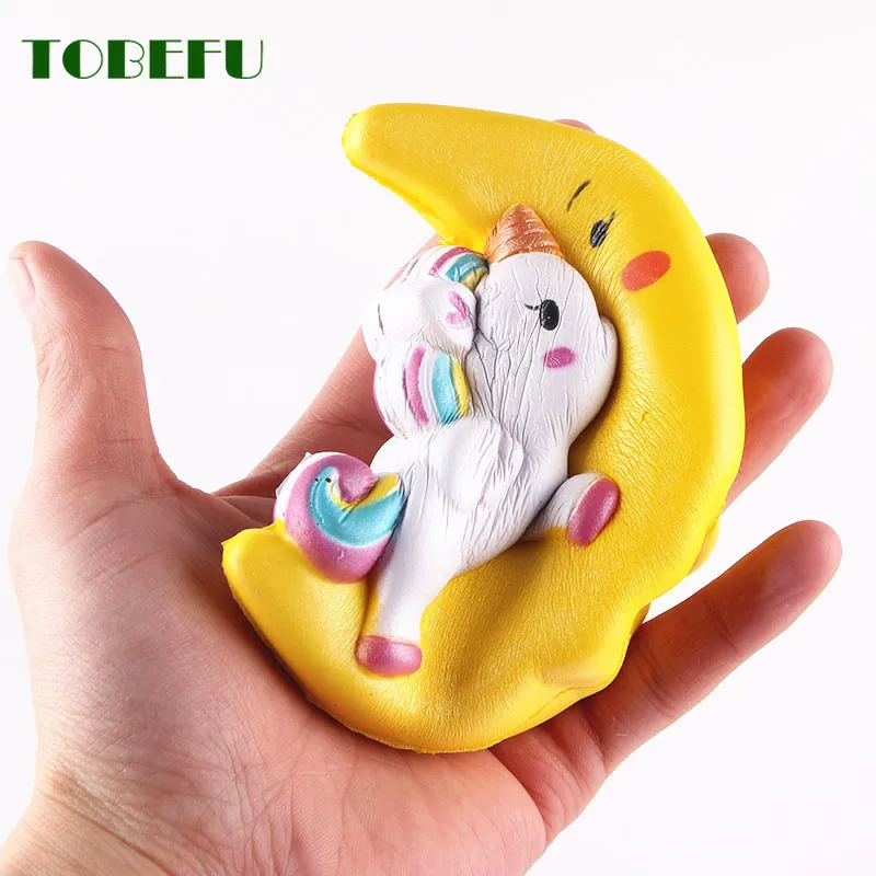 TOBEFU Jumbo Kawaii Moon Pegasus Unicorn мягкие медленно растущие сжимаемые игрушки ароматизированные мягкие целебные антистрессовые игрушки для снятия стресса