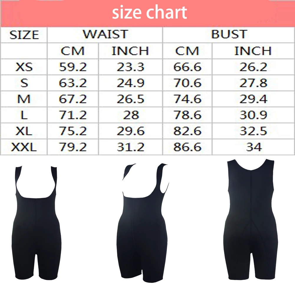 

WonderBeauty Women Neoprene Vest Sauna Shirt Full Body Shaper for Weight Loss Slimming Pants Push Up Waist Trainer Corset E