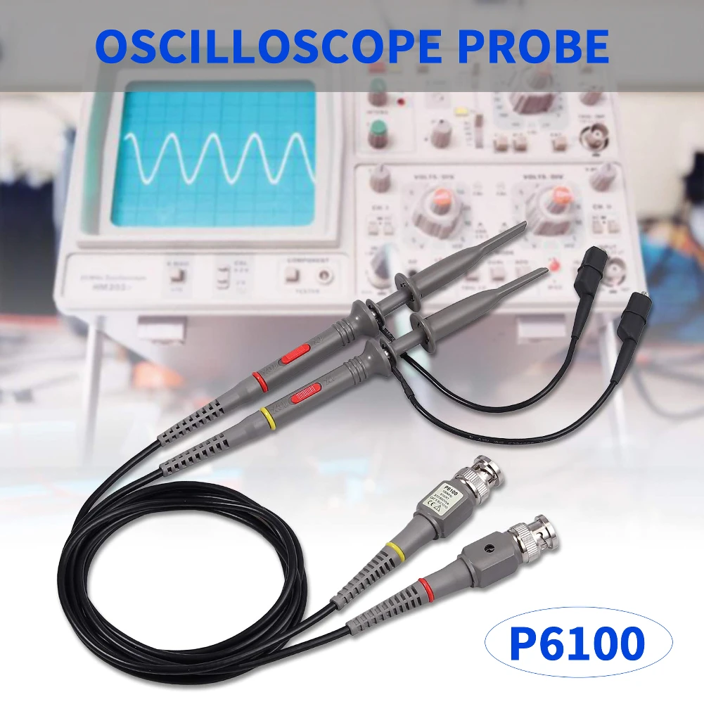 2 шт. высокое качество P6100 щупы осциллографа комплект 100 МГц прецизионный