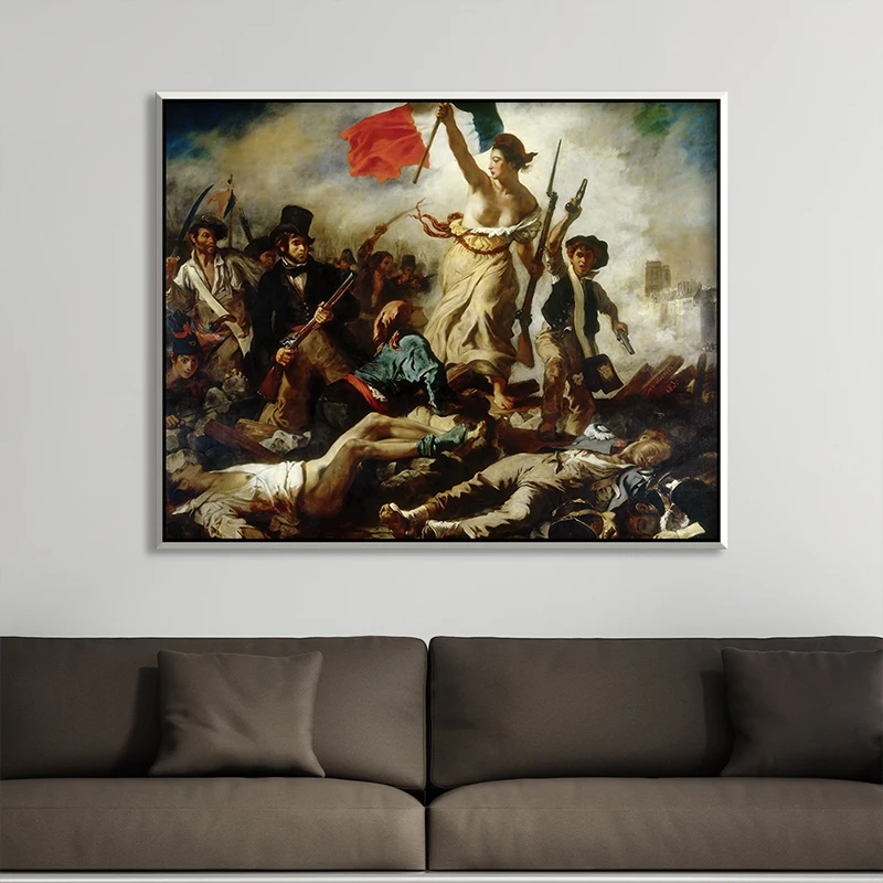 The Freedom Guide People by Artist Юджин делакроix the Classic Arts жавр коллекция холст печать живопись