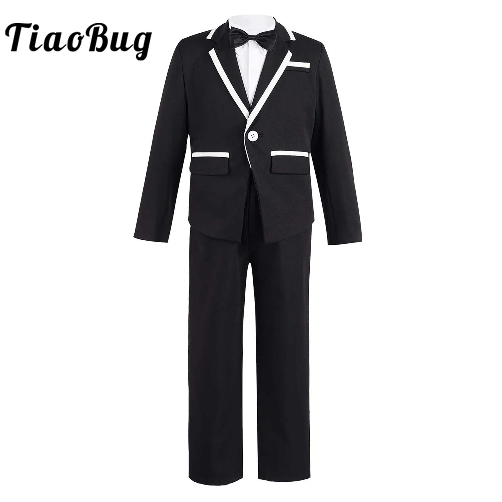 

Flower Boys Formal Dress Suit Boy's Wedding Suits Host Birthday Party Costume Boys Formal Tuxedo Suits Kids Boys Gentleman Suit