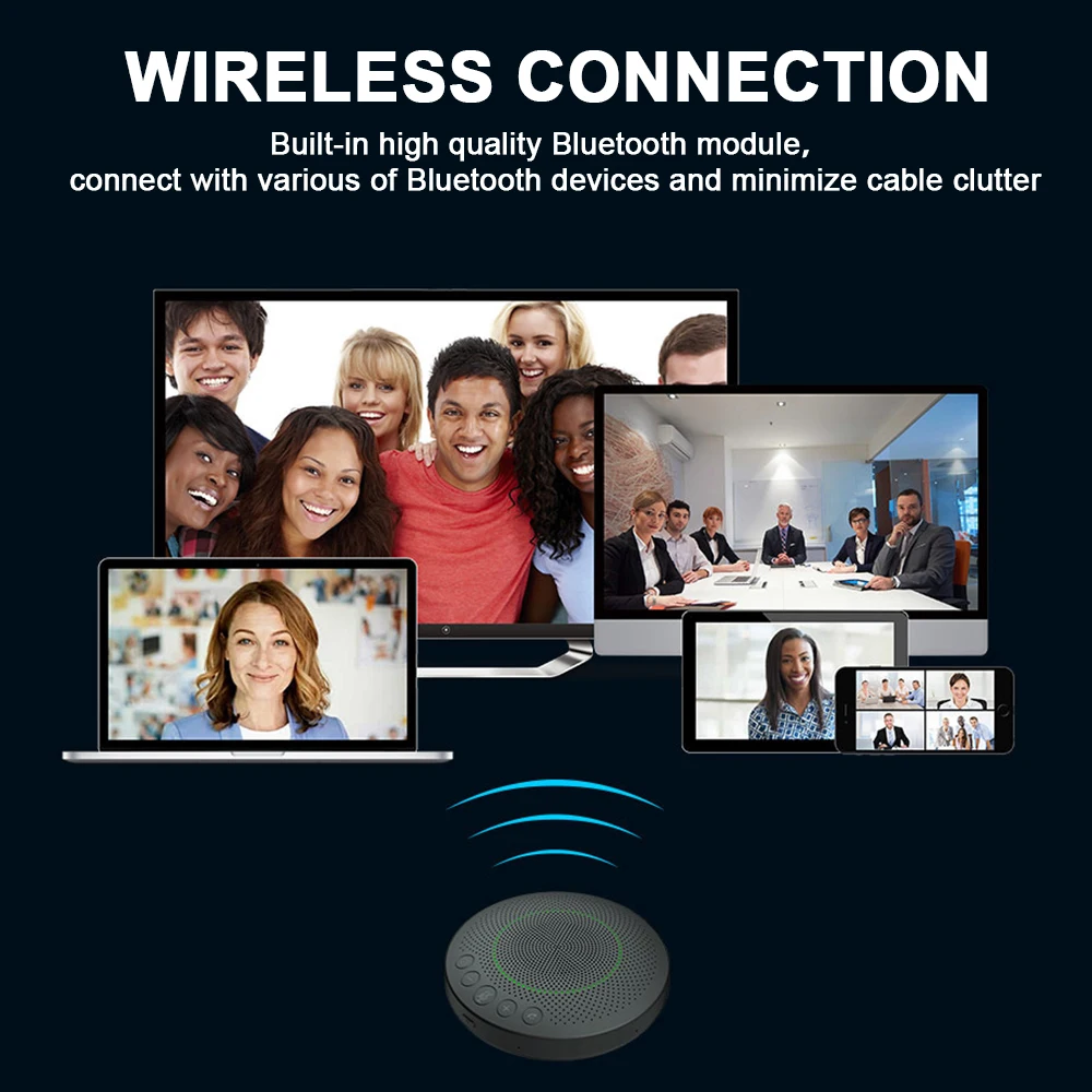 Bluetooth Колонка JOYUSING 6 микрофонов улучшенный звукосниматель голоса 5 USB для