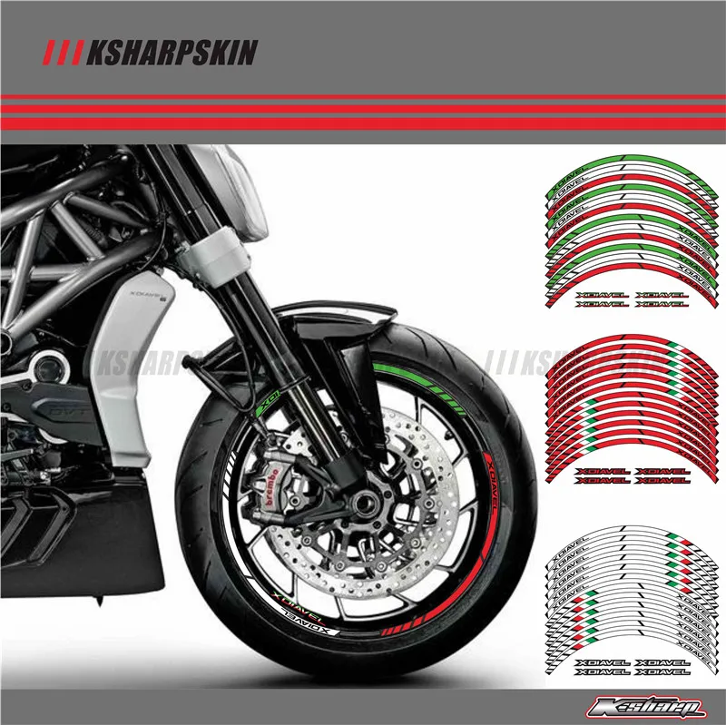 12 X Толстые края внешний обод наклейка полоса Переводные картинки для колес