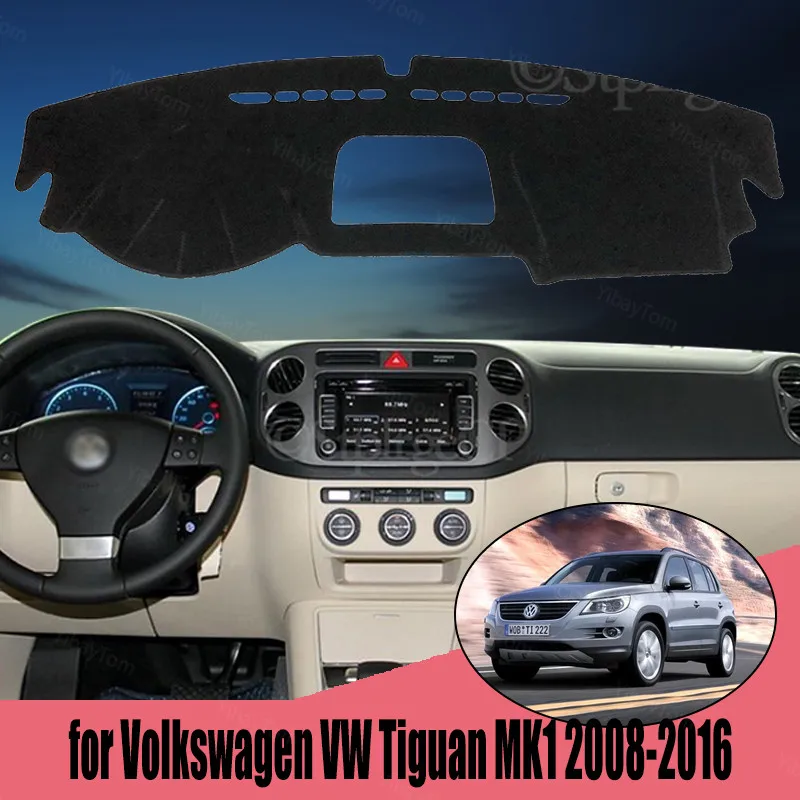 

Car Styling Suede Dashmat Dashboard Custom Cover Pad Dash Mat Carpet for Volkswagen VW Tiguan MK1 2008-2016