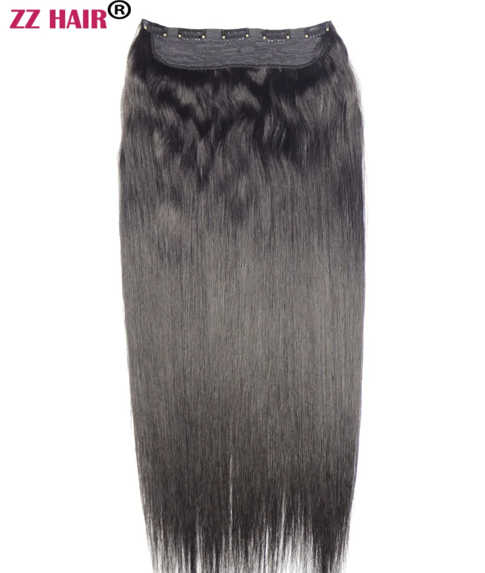ZZHAIR 200 г 30 дюймов 32 дюйма машинная работа волосы без повреждения кутикулы набор из