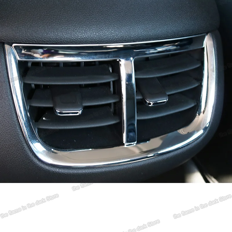 

Lsrtw2017 Stainless Steel Car Rear Armrest Air Vent Frame for Chevrolet Malibu 2016 2017 2018 2019 2020 2021 Accessories Auto