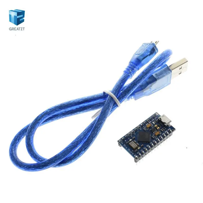 Завеса Pro Micro ATmega32U4 5V 16 МГц заменить ATmega328 для Arduino Pro Mini с 2 Row штыревые для Leonardo Mini Usb Интерфейс