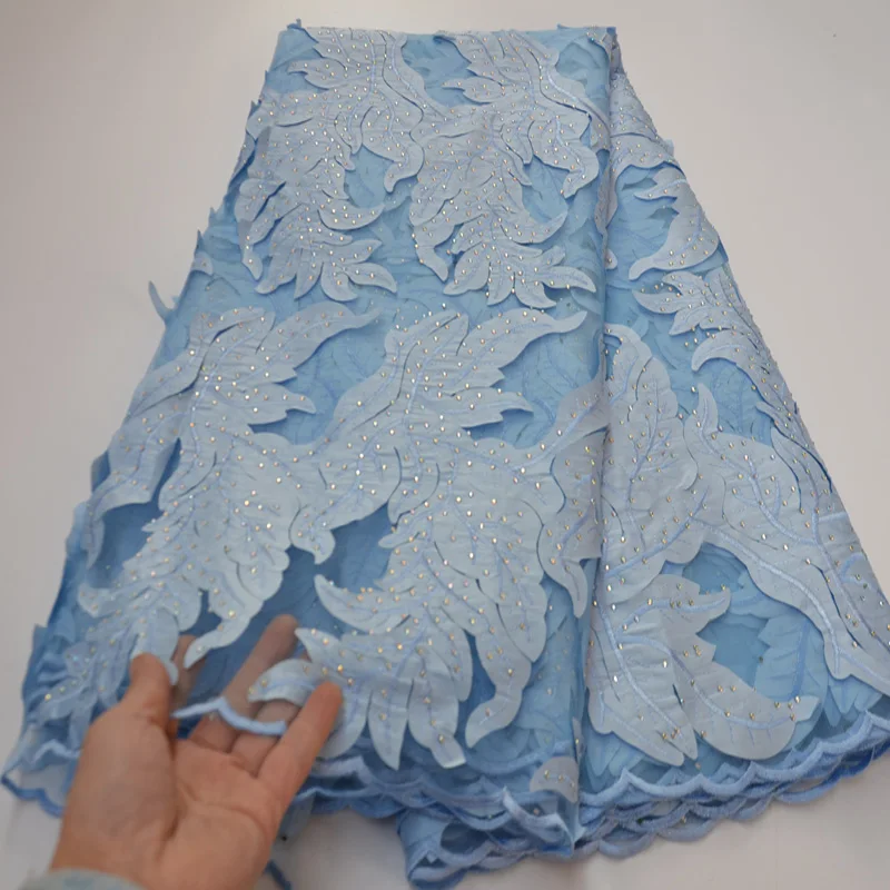 

(5 ярдов/шт) Высокое качество лазерная резка французское кружево фантастическая вышивка африканский тюль кружево с камнями для вечеринки платье FLP979