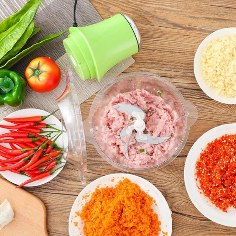 Электрическая миска мясорубка для мяса овощи фрукты и орехи многофункциональные, бытовые, электрические мясорубки