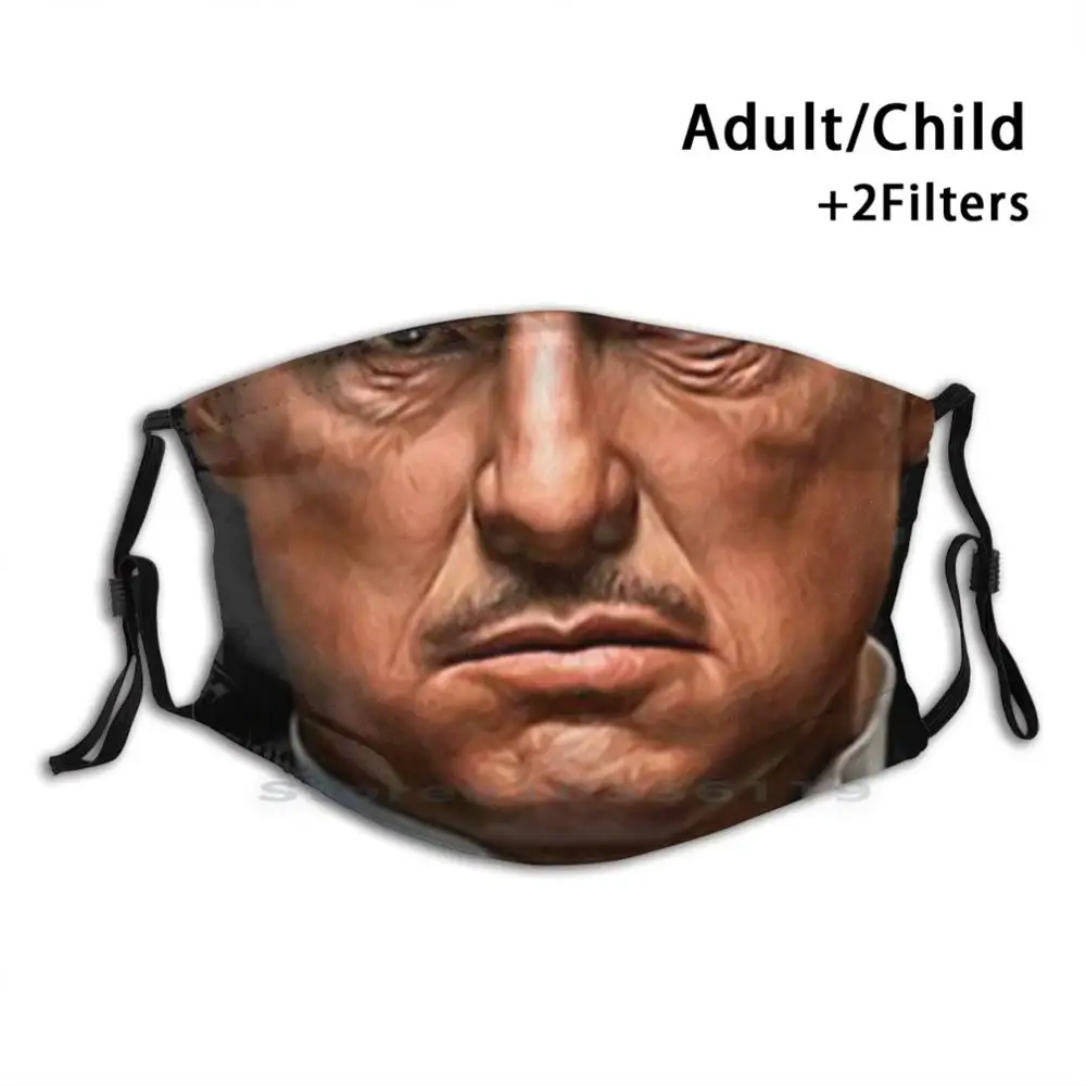 Vito Corleone маска с принтом многоразовая Pm2.5 фильтр для лица дети Крестный отец фильм