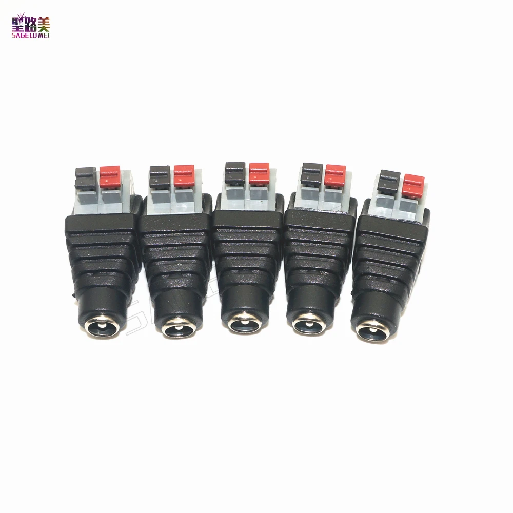 Разъем питания постоянного тока папа мама без винты вилки адаптер 5 5x2 1 мм для 5050