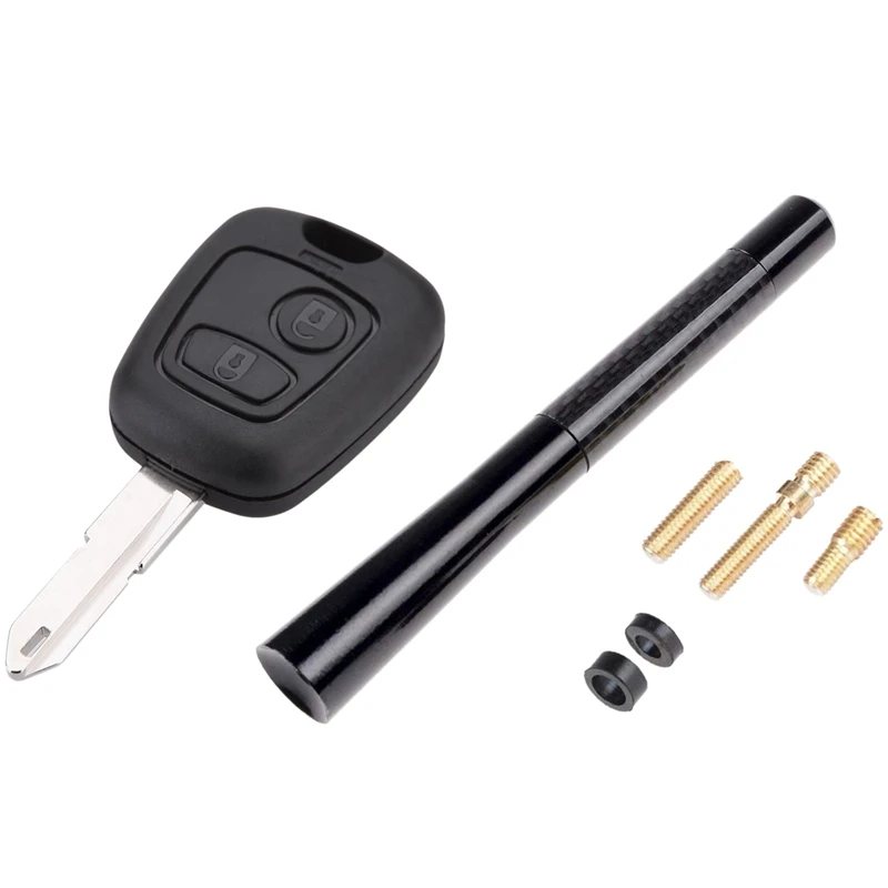 

Фотовспышка с 2 кнопками и 1 универсальной антенной, 5 дюймов, 120 мм, черная, из углеродного волокна, AM/FM