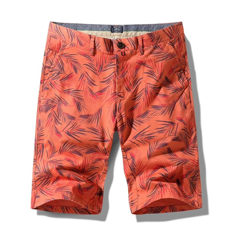 

Summer Men's Shorts Fashion Casual Printed Straight Slim Men's Pants High Quality Plus Size Shorts Men's Five-point Pants Black