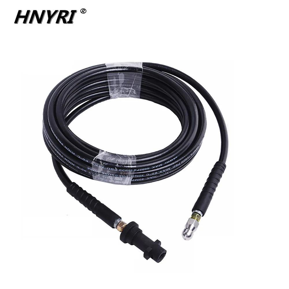 HNYRI 6/10/15 м/20 м Давление петель растяжимый шланг для Karcher K2 K3 K4 K5 K6 K7 канализационного стока воды щетка для удаления пыли с автомобиля шайба пробка для дома и сада двор
