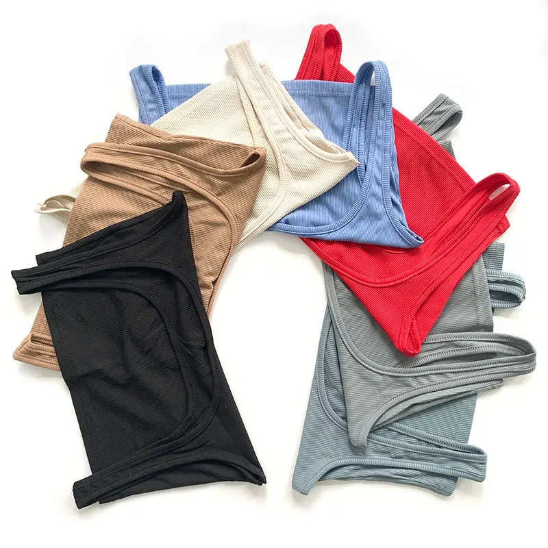 

2021 High Stretch Solid Color Yoga Set Sleeveless Crop Top +Short Gym Leggings Women Tracksuit Running Sportwear 2 Piece Set