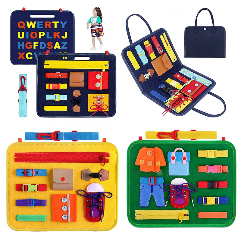

Montessori Toy Essential Educational Sensory Board For Toddlers Ntelligence Development Early Learning Educational Kids Toy