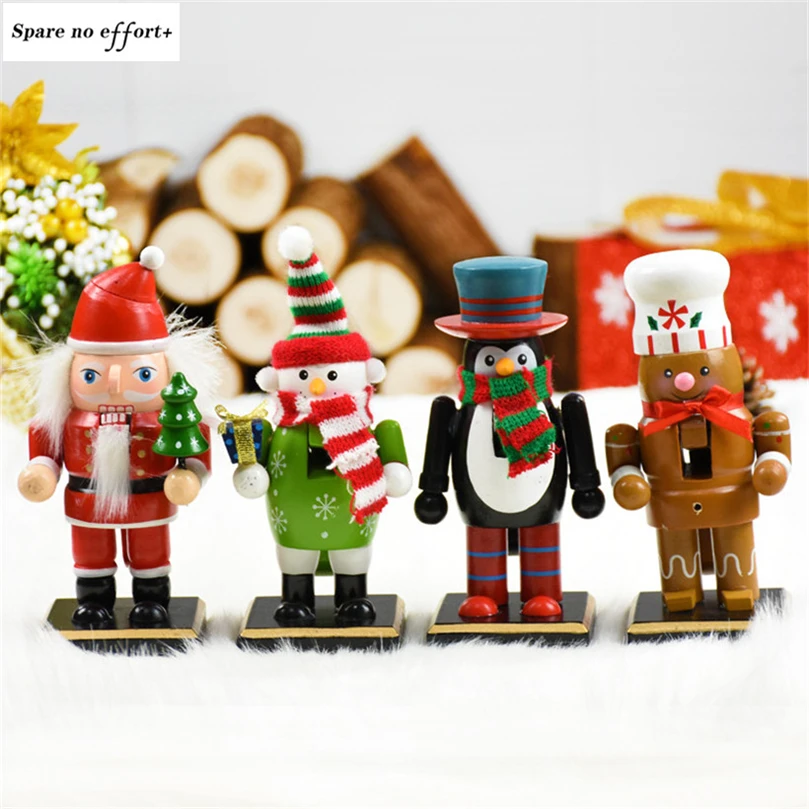 Kid Christmas gift Figurine nutcracker Christmas Decorations for Home christmas crafts New Year Decoration adornos de navidad