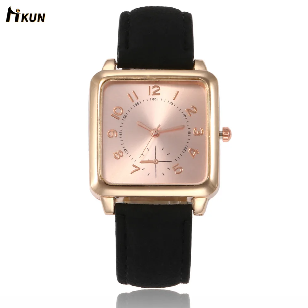 Женские кварцевые часы с квадратным циферблатом loggi Band роскошные Relogio Feminino Reloj