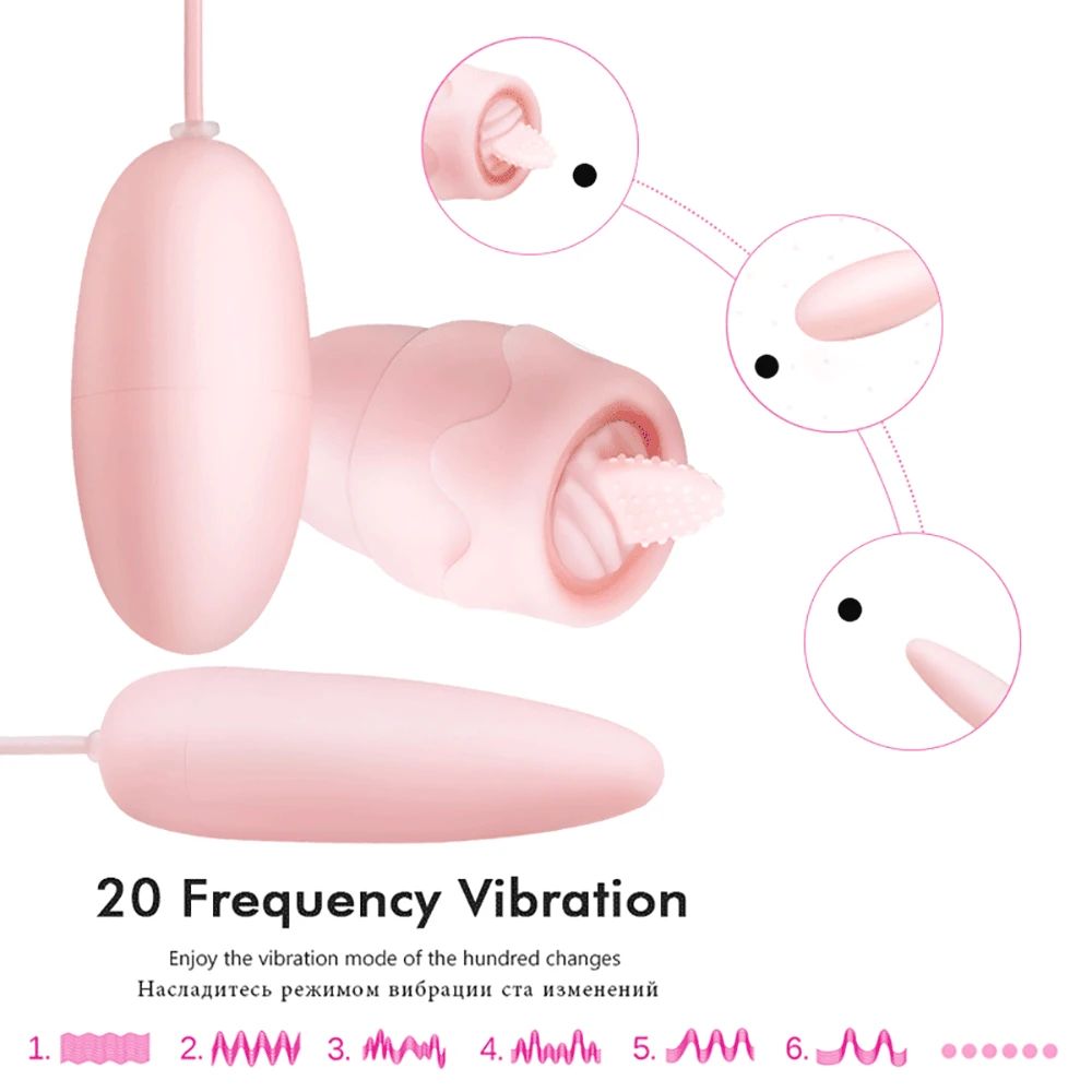 Tongue Vibrators 20 Modes USB Power Vibrating Eggs G-spot Massage Oral Licking Clitoris Stimulator Sex Toys for Women Adult | Красота и