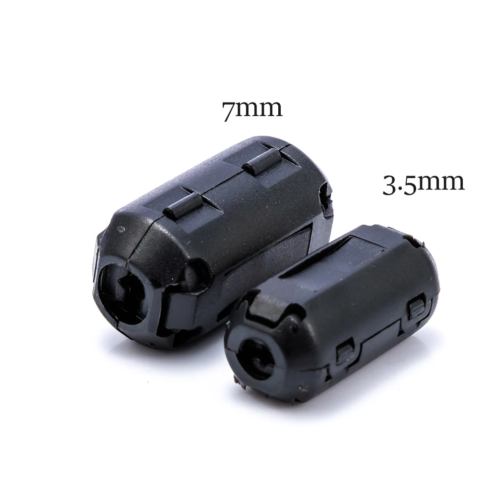 5 шт. 3 5/7 мм EMI RFI подавитель шума зажим ферритовый сердечник кабель фильтр черные