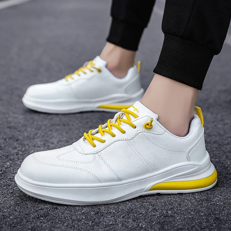 

Spring Casual Shoes Casual Shoes Men Leather Mens Trainers Sneakers Black Comfortable Breathable Sport Male Men's 2020