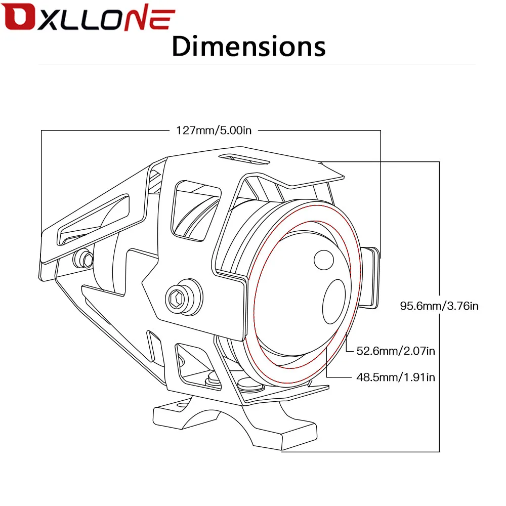 OXLLONE универсальные мотоциклетные 12 В светодиодные задние фонари для скутеров