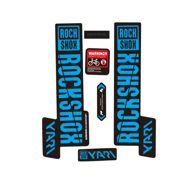 Велосипедные виниловые наклейки ROCKSHOX YARI сменные на переднюю вилку для горного