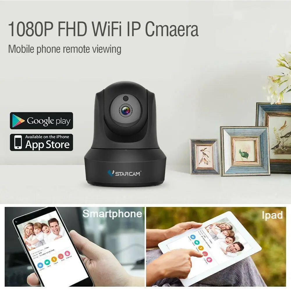 Камера видеонаблюдения Vstarcam 1080P Wi Fi IP с облачным хранилищем двусторонняя