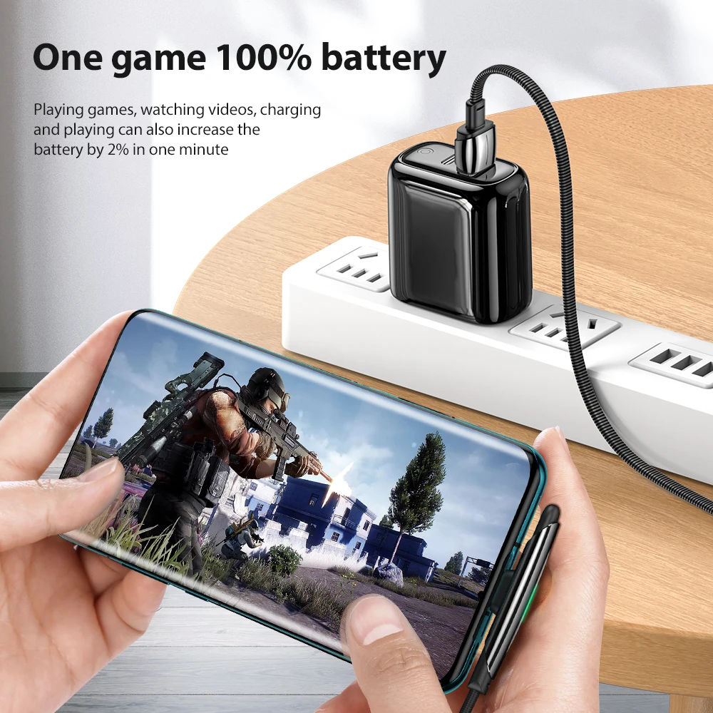 Elough 6A 66W USB Type C Cable For Huawei P40 Mate 40 30 Pro Fast Charger USB-C Date Wire Cord Xiaomi Mi 10 Samsung | Мобильные