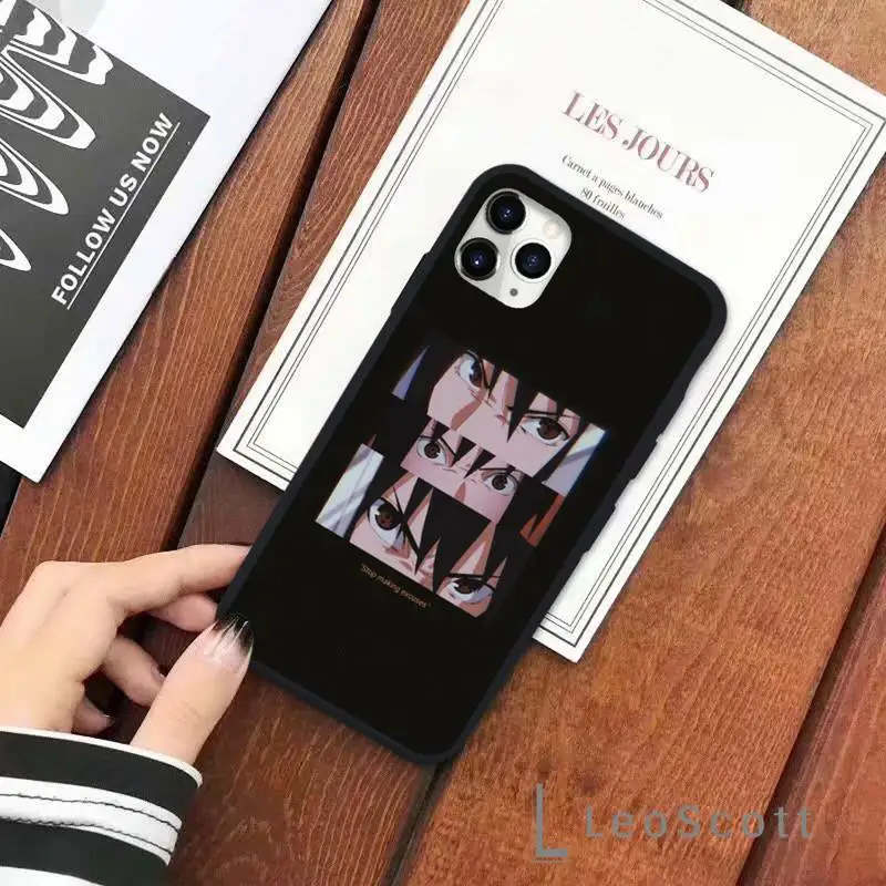 

Cartoon kuroshitsuji Naruto Sailor Moon Phone Case for iPhone 11 12 pro XS MAX 8 7 6 6S Plus X 5S SE 2020 XR