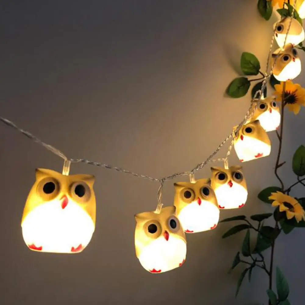 HobbyLane светодиодный свет на Рождество Хэллоуин страшная сова гирлянды для дома