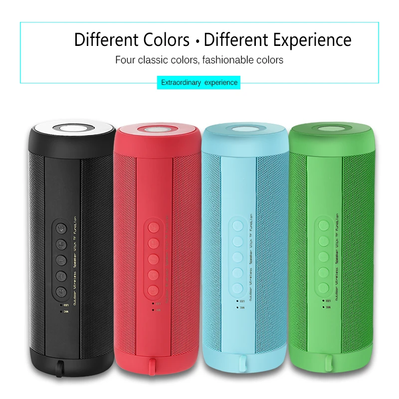 

T2 Wireless Bluetooth Speakers Best Waterproof Portable Outdoor Loudspeaker Mini Column Box Speaker Design for iPhone Xiaomi