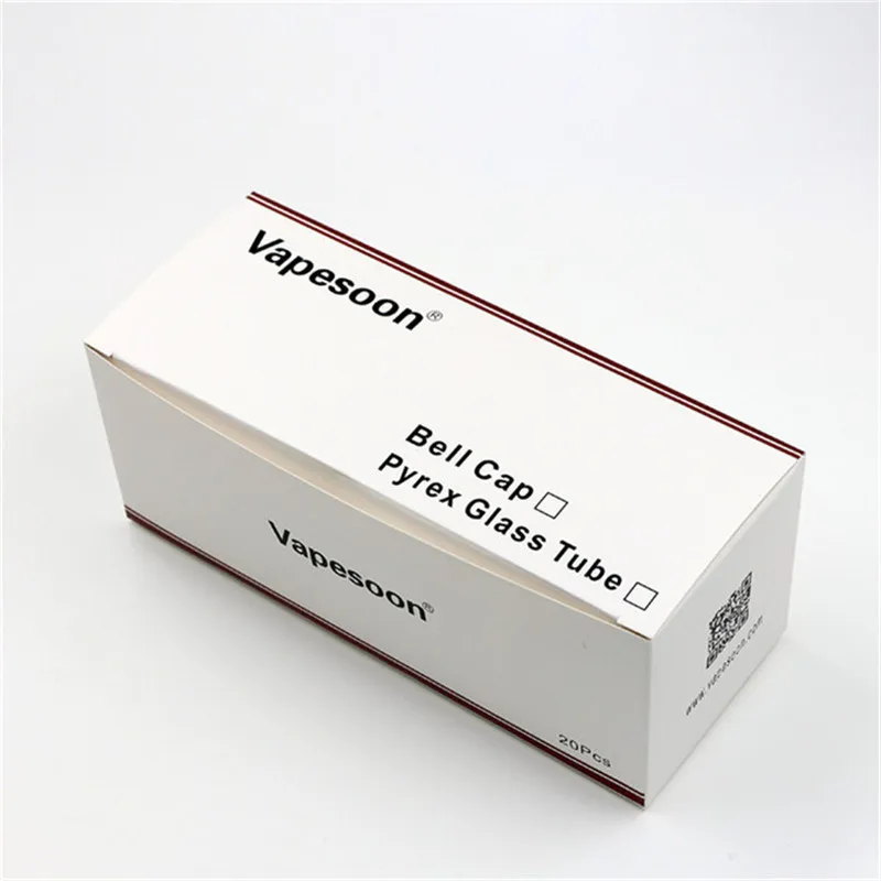 

20 pieces VapeSoon Rainbow Replacement Normal / Extend Pyrex Glass Tube for SMOK TFV8 Baby Tank Atomizer Fit AL85 Kit