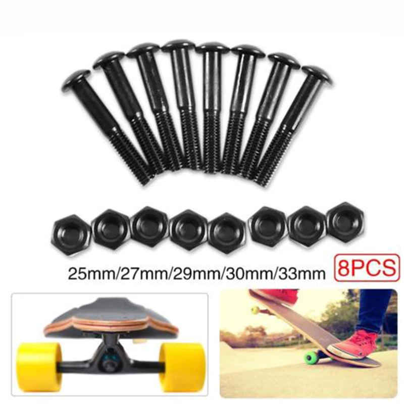 

Skateboard Screws + Nuts Carbon Steel Replacement 4-wheeled Longboard
