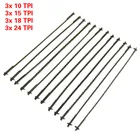 Пила со спиральным штифтом, 12 шт., лезвия для деревообработки, аксессуары для электроинструментов, 127 мм, Черная