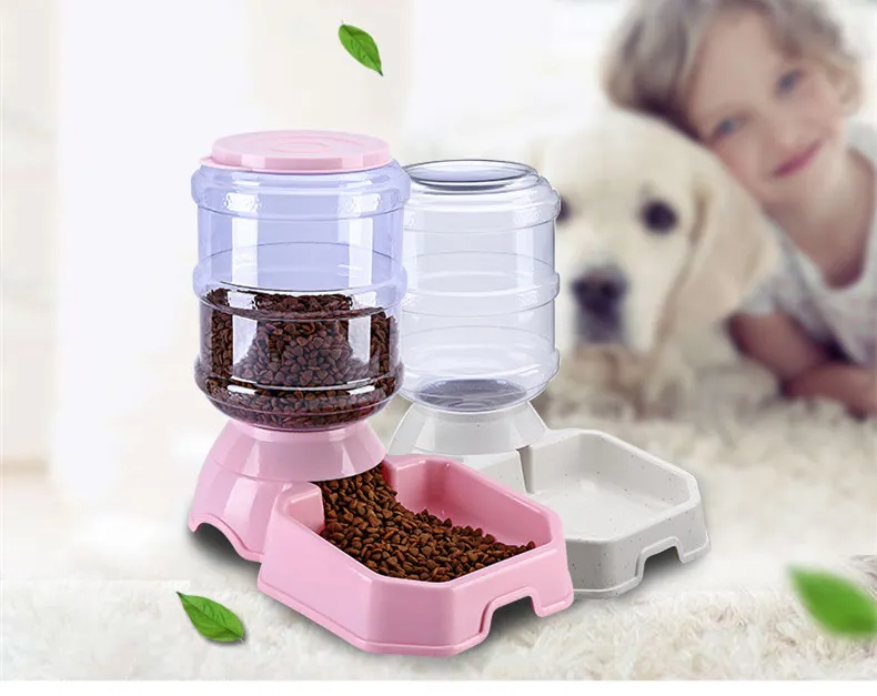 Автоматическая пластиковая кормушка для кошек и собак объем 3 8 л|Принадлежности