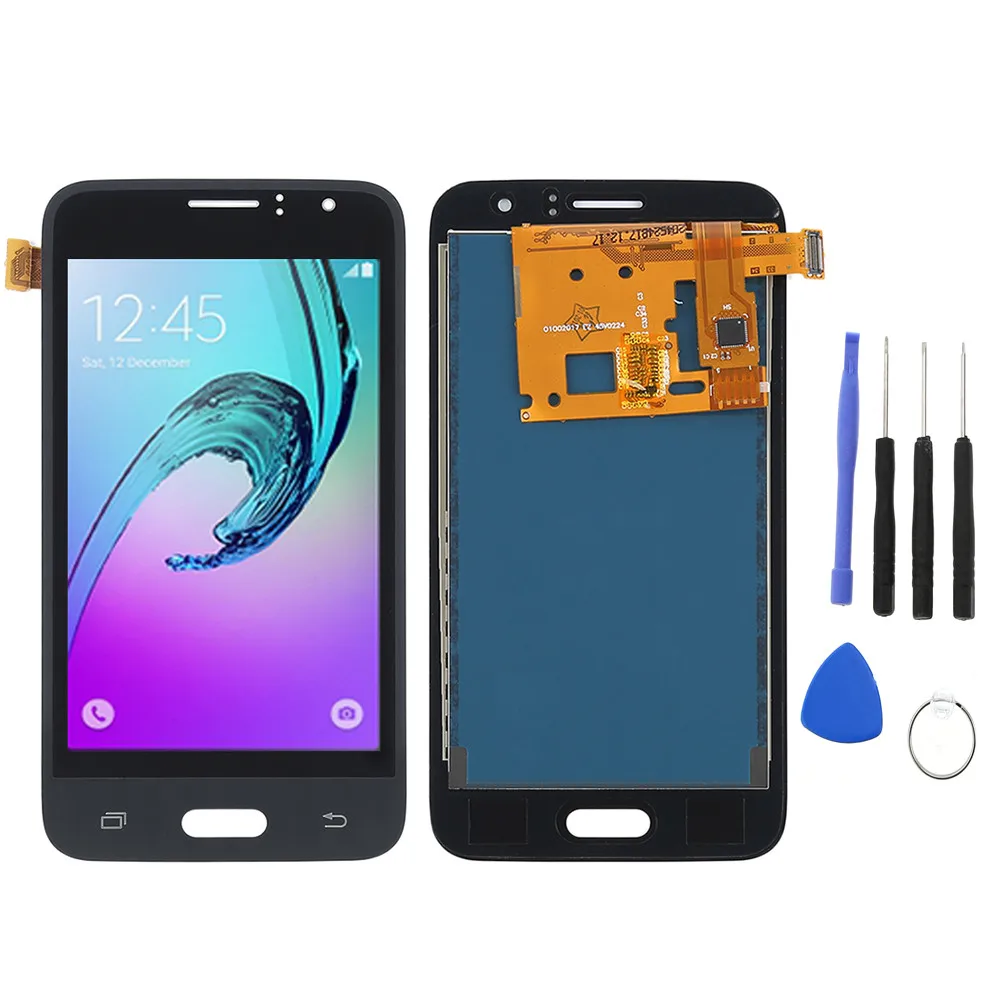 Black lcd with tools AAA для samsung GALAXY J1 lcd J120 J120f J120M J120H дисплей сенсорный экран дигитайзер дисплей j120f lcd для samsung j120f lcd - Цвет: Black lcd with tools