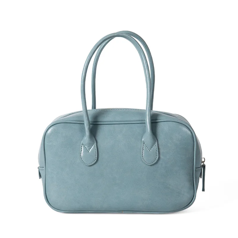 

Women's Bag 2021 All-match Oil Wax Leather Shoulder Bag Simple Niche Handbag