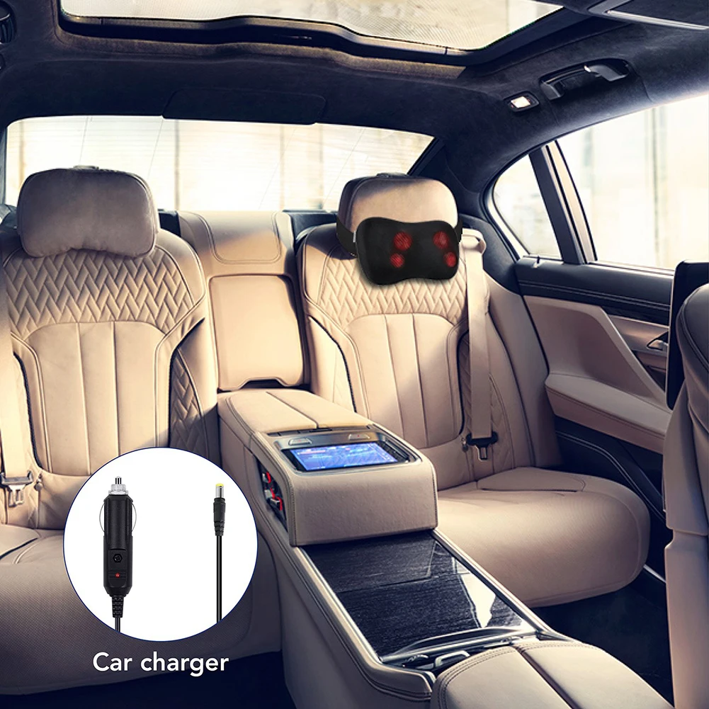 

Neck Back Massager Kneading Massage Pillow Car Home Massage Pillow with Heat for Back Neck Lower Back