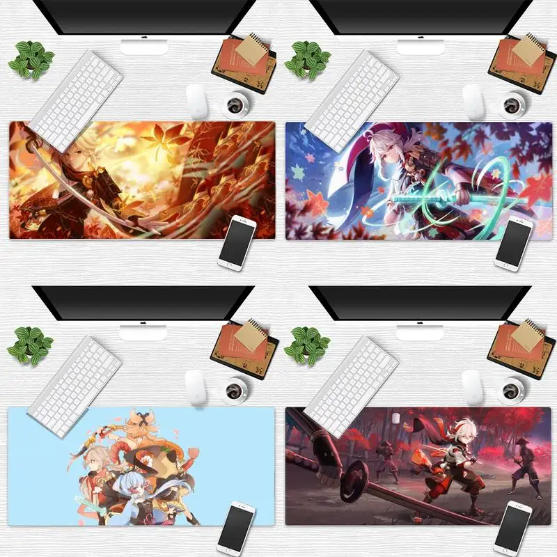 

kazuha anime Beautiful Anime Mouse Mat Desk Table Protect Gamer Office Work Large Mouse pad mats Non-slip Laptop Cushion