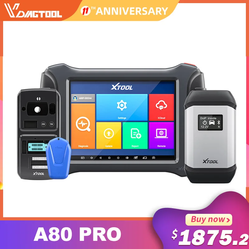 Диагностический инструмент XTOOL A80 Pro OBD2 с кодированием ECU/программатором сканер