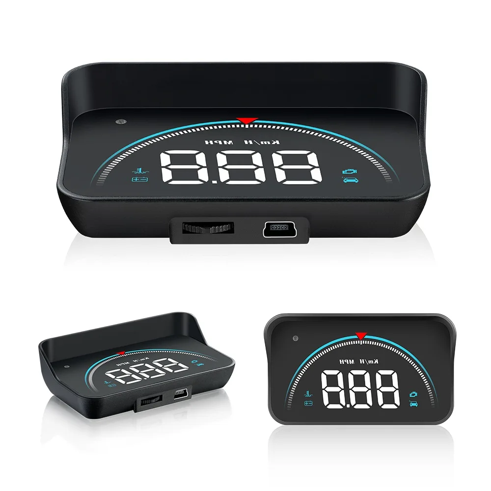 Автомобильный коллиматорный Дисплей M8 OBDII превышение скорости проектор для