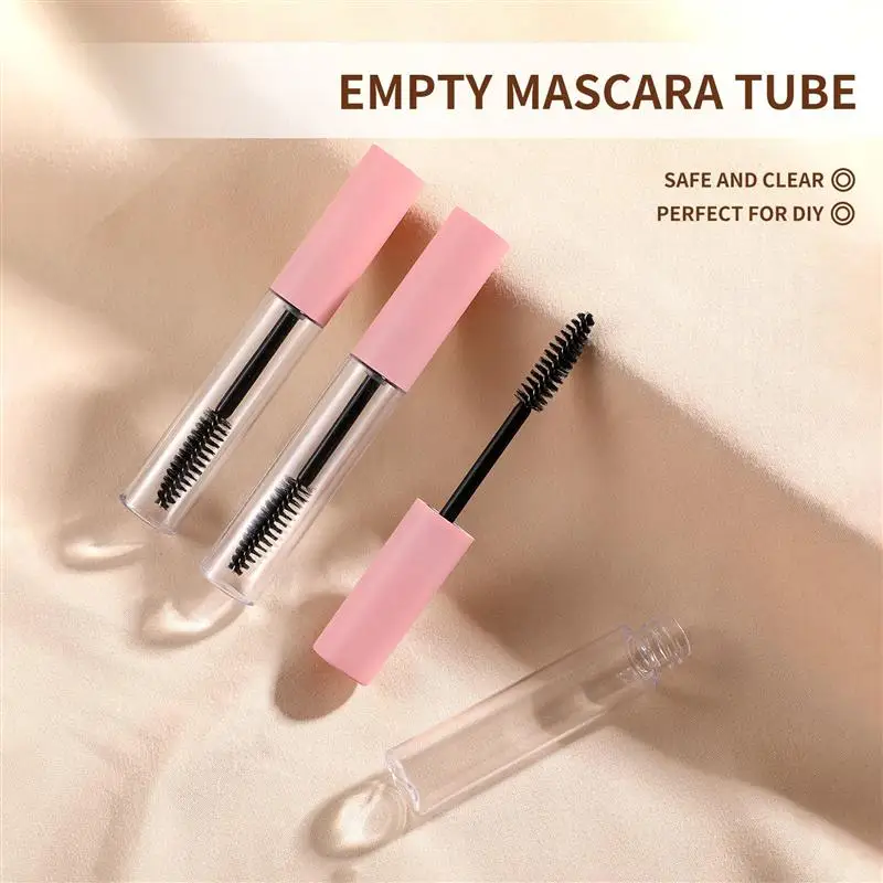 

Minkissy 10PCS 10ml Empty Mascara Tubes DIY Eyelash Cream Container Makeup Tool Reusable Dispenser Bottle