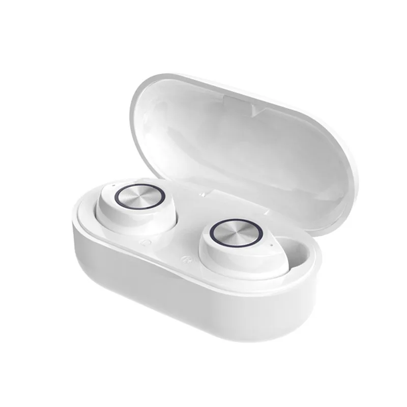 Белый TWS беспроводные наушники, Bluetooth наушники 5,0, сенсорное управление, наушники с микрофонами, гарнитура, шумоподавление, Hi-Fi стерео TW60 - Цвет: Белый