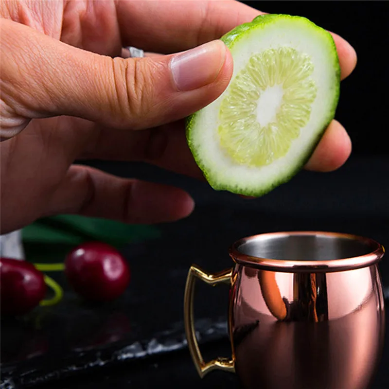 

60ml Moscow Mule Mini Cups 2 Ounces Metal Mugs Stainless Steel Plated Hammered Pure Copper Coffee Cup Espresso Mug Bar Whisky