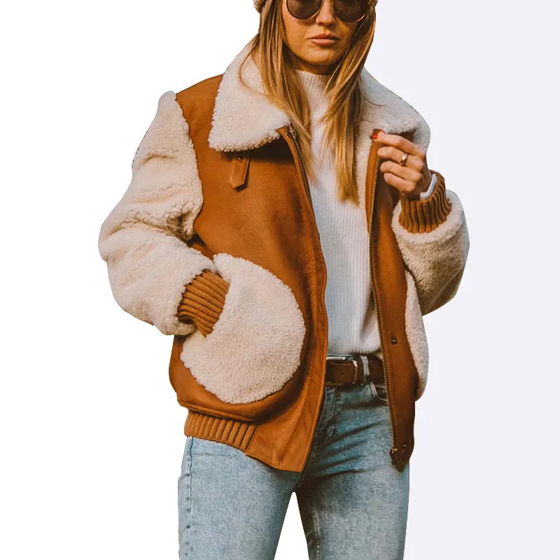 

Womens Coats Winter Faux Fur Coat 2019 Casual Leather Jacket Fashion Jacket Women Korean
