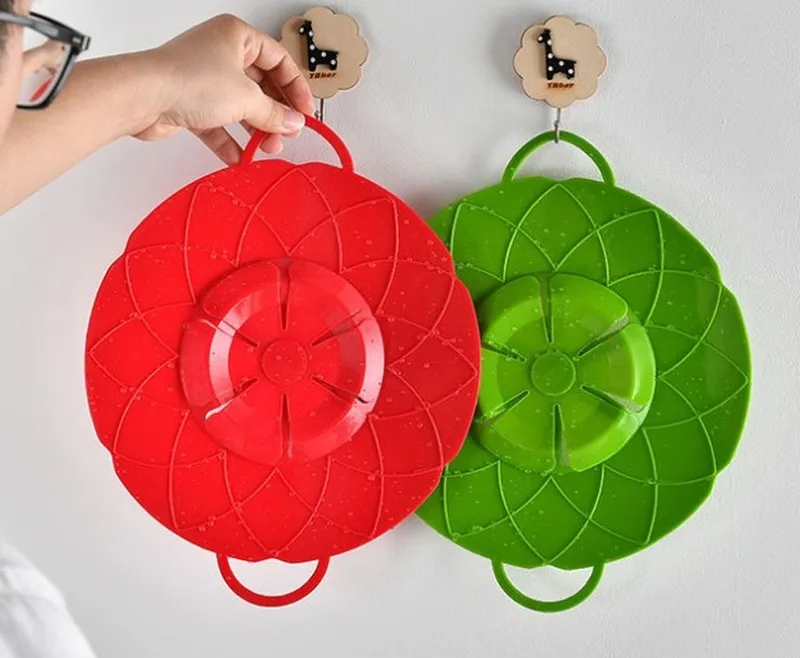 Кухонные приборы силиконовая крышка пробка от протекания для кастрюли крышки